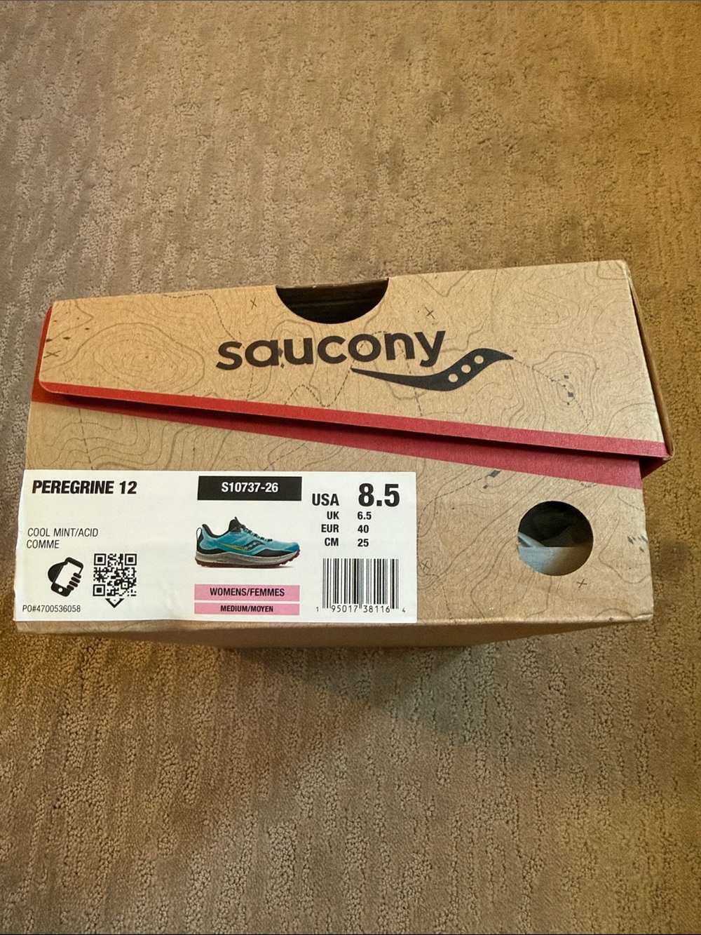 Saucony Woman’s Peregrine 12 Running Shoes - NEVER TAKEN OUT OF THE BOX! - Picture 8 of 8